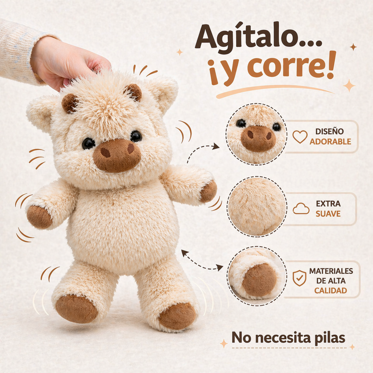 MoolyRun™ El peluche que Corre a Abrazarte